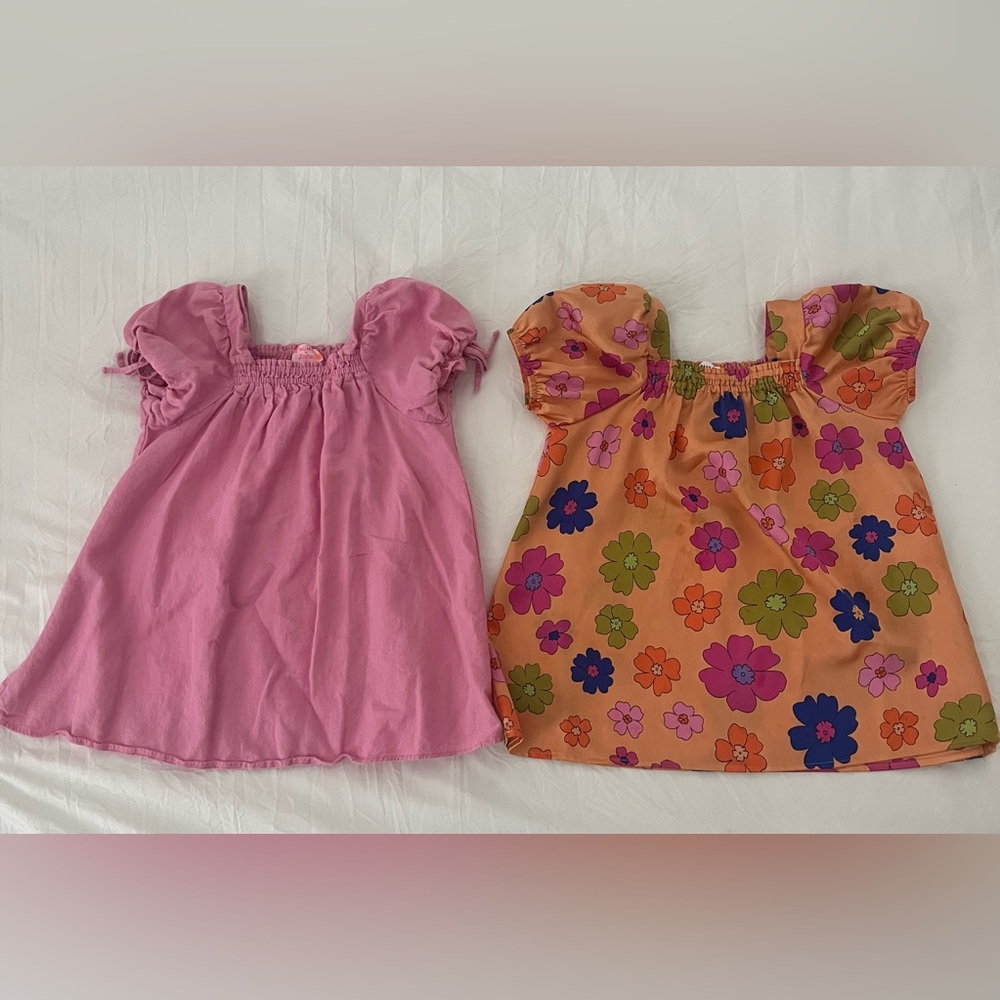 Shoe Me Your Mumu 3T Toddler Girls pink and floral dress set